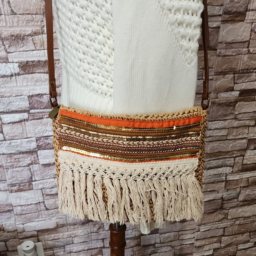 Sun N Sand Boho Fringe Crossbody Bag